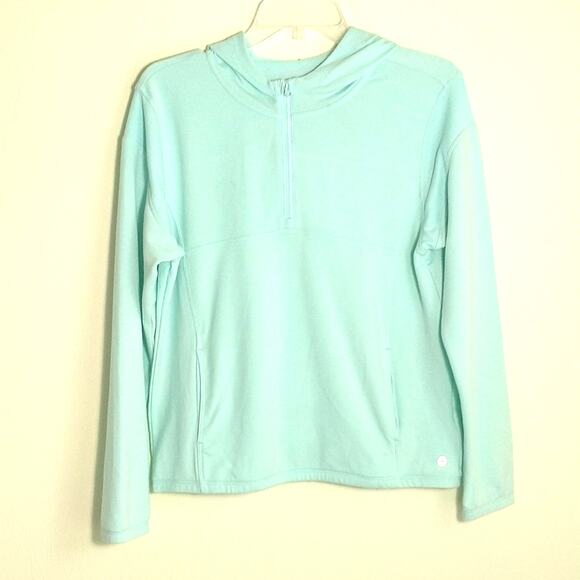 Avia 1/2 Zip Hoodie Jacket Women's Sz XXL Blue Long Sleeve  Sweatshirt Pullover - Picture 5 of 12